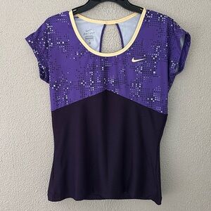 Women’s Nike Dri-Fit Active Top, Large, Keyhole Back, Purple